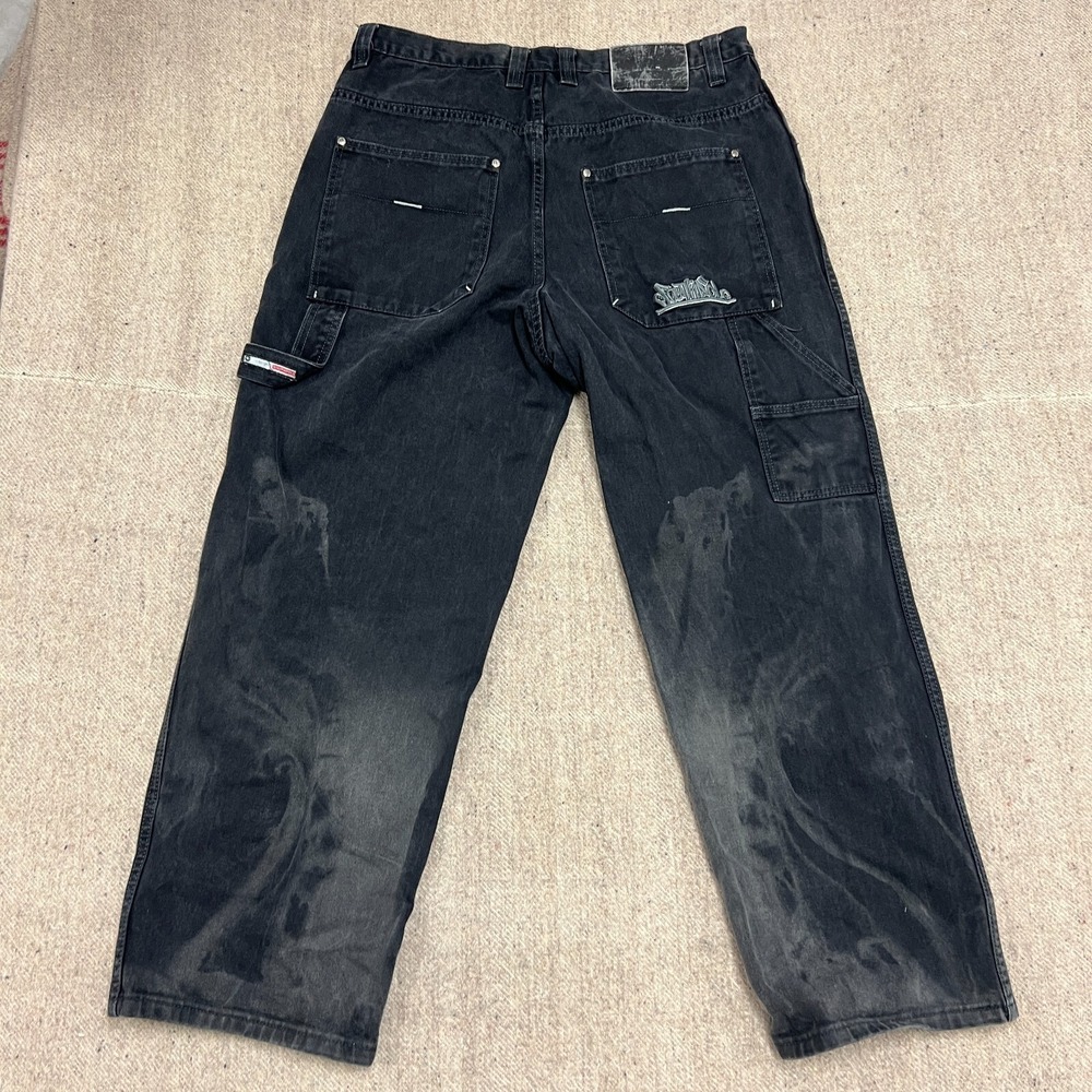 Vintage Southpole Jeans Mens 34x32 Black 2000s Y2K Faded